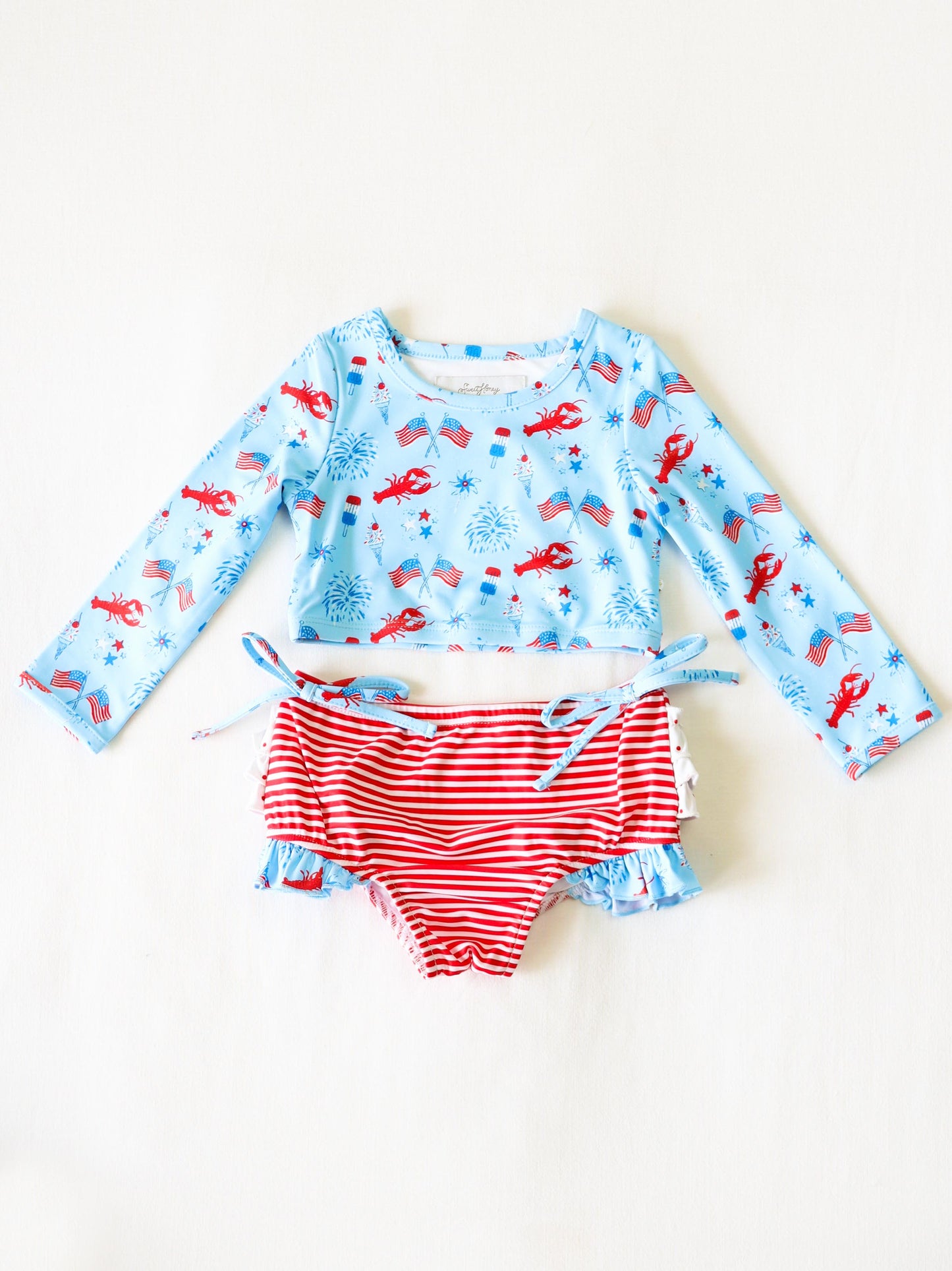 Micah Crop Rash Guard - Let Freedom Ring