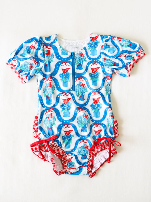 Solid Rash Guard - Star Spangled Banner