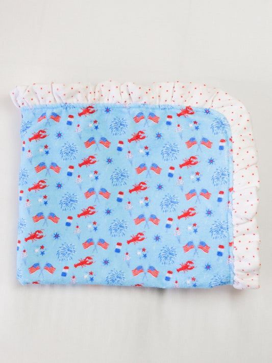 Ruffled Towel - Let Freedom Ring