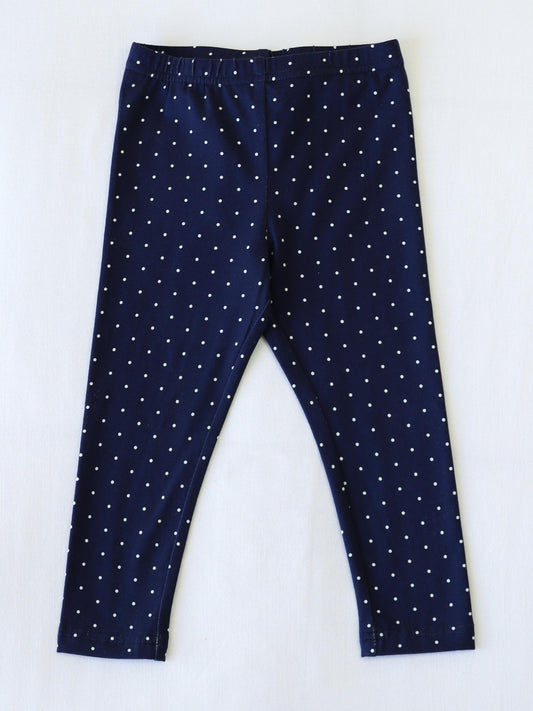 Frankie Leggings - Navy Dotty