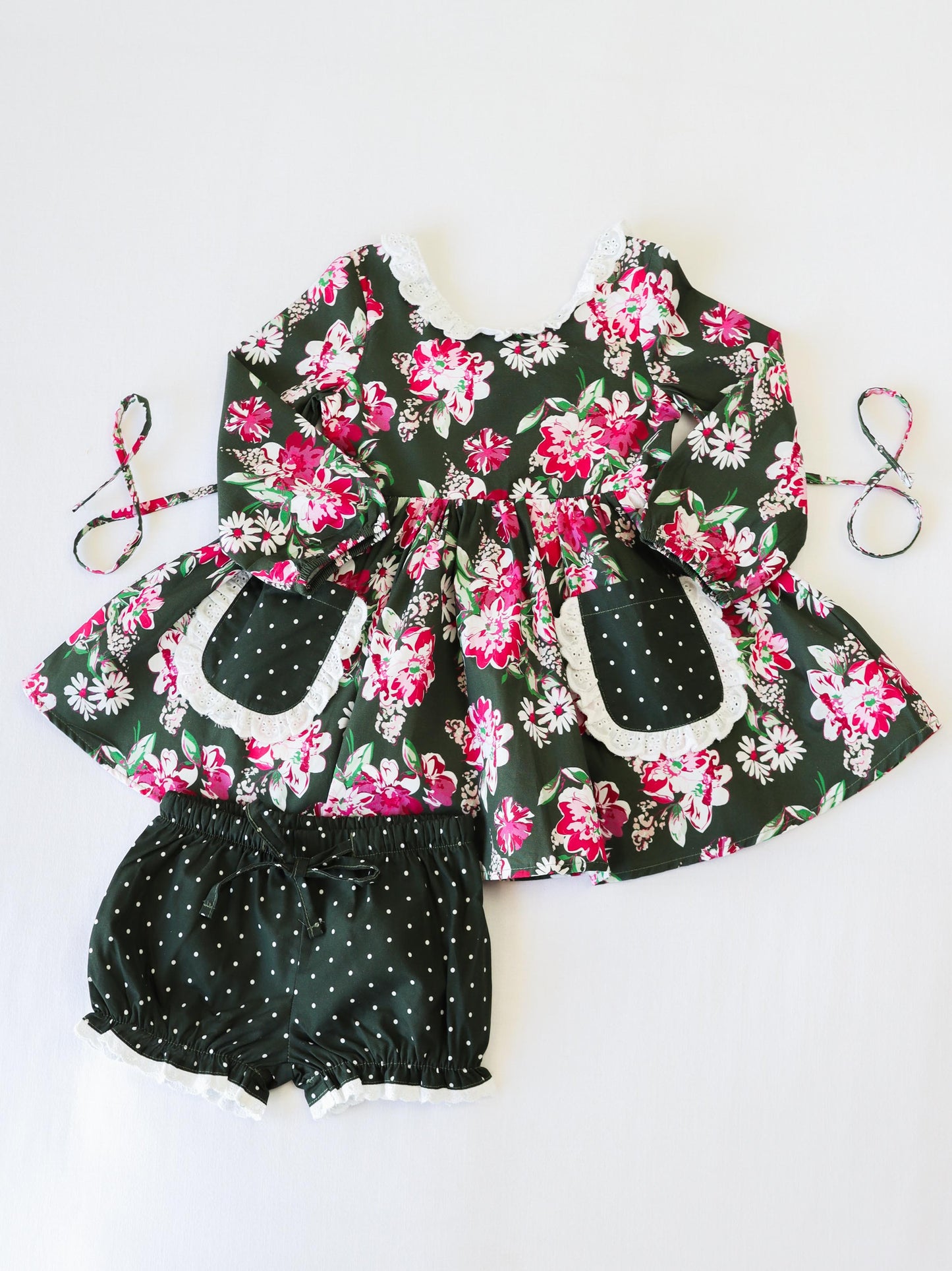 Ruffled Pocket Tunic Set - Thankful