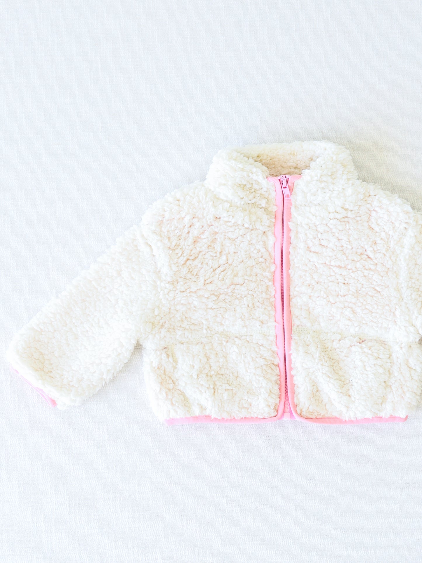 Sherpa Full Zip Jacket - Cream