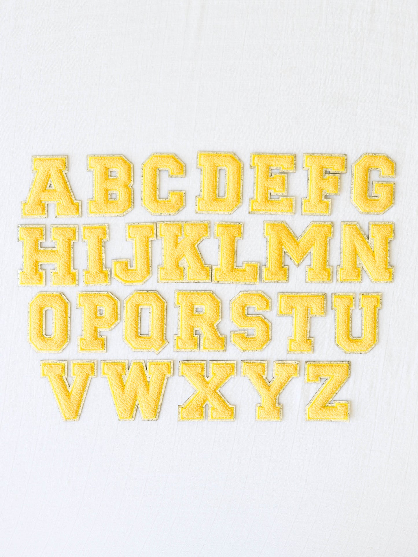 Letter Patch - Sunflower Yellow