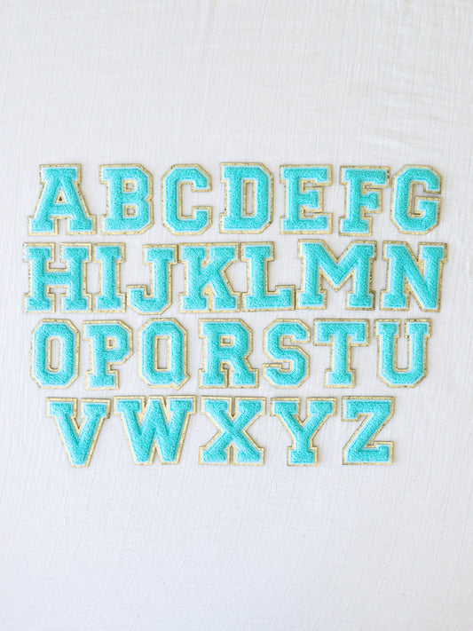 Letter Patch - Hydrangea Blue