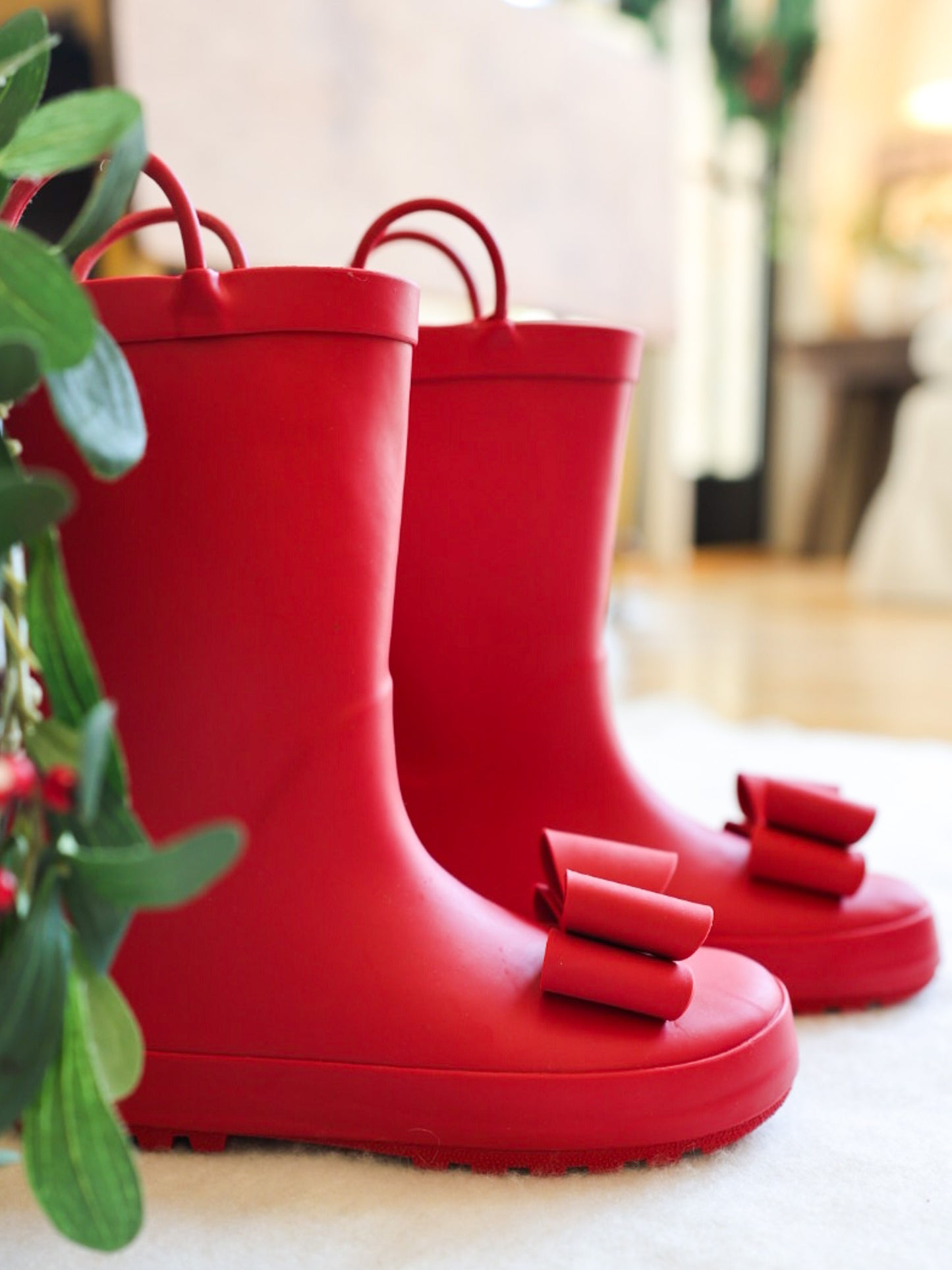 Cheery Rain Boots - Oh So Red