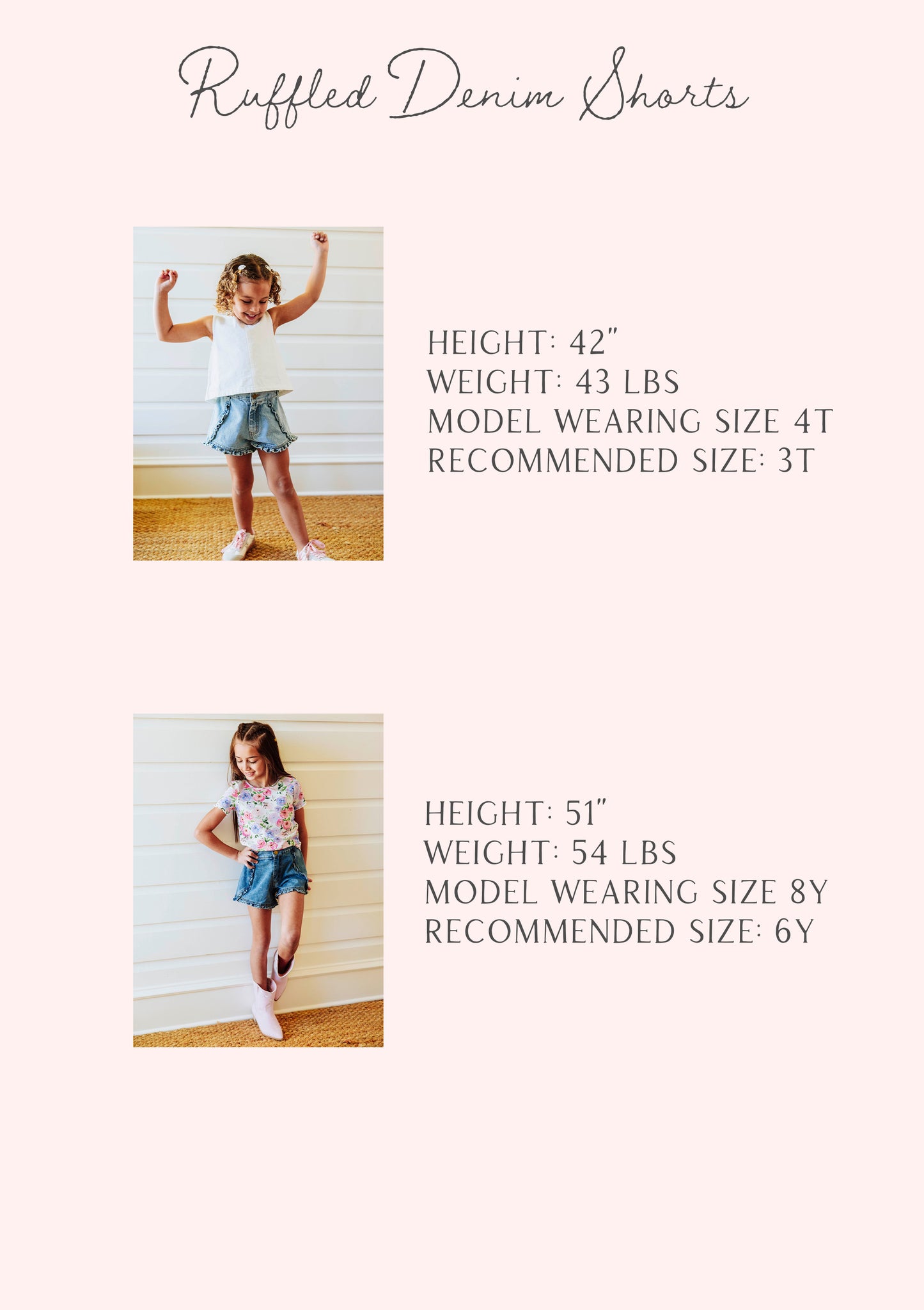 Ruffled Denim Shorts - White