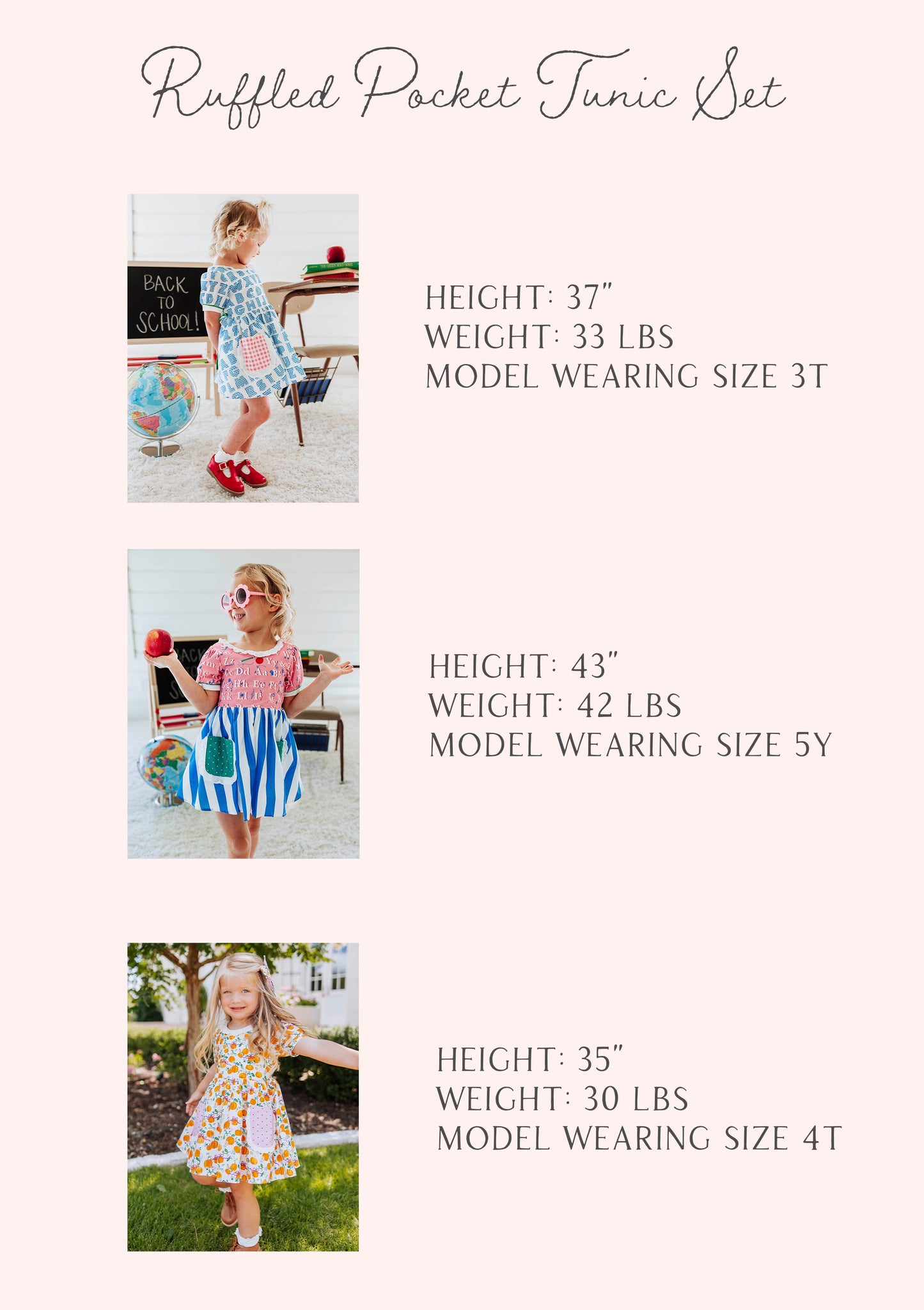 Ruffled Pocket Tunic Set - Little Pumpkin Princess