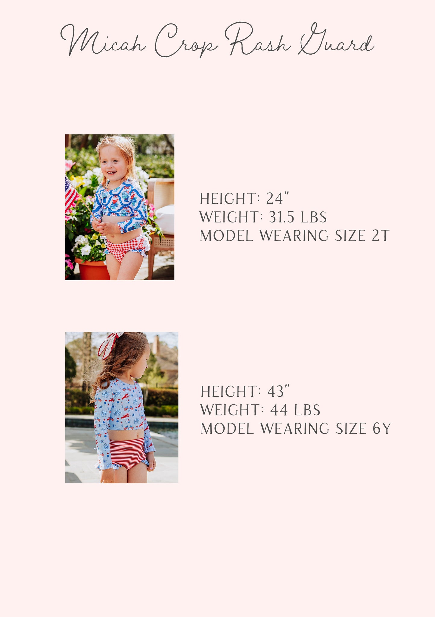 Micah Crop Rash Guard - Let Freedom Ring