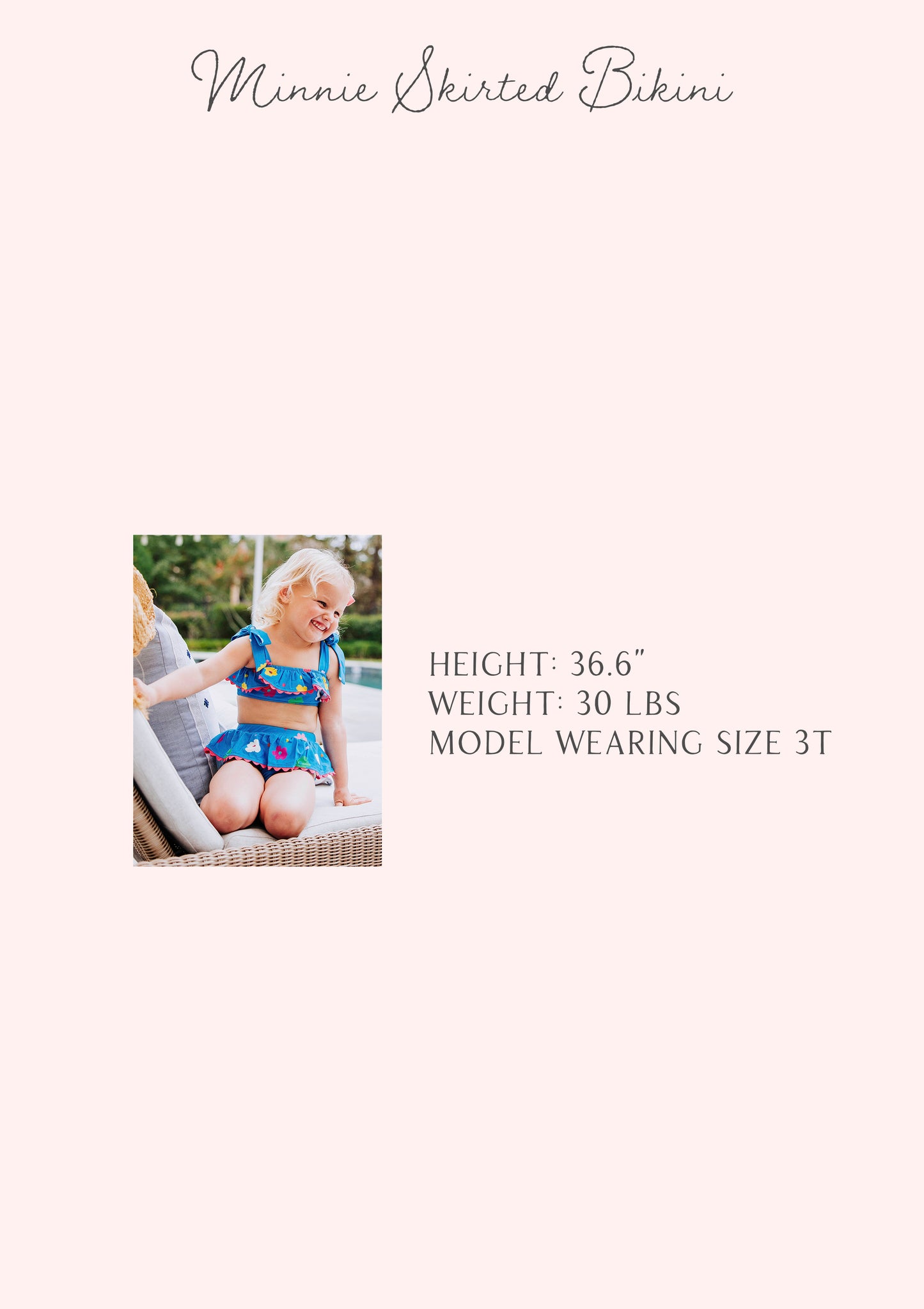 Minnie Skirted Bikini - Watercolor Floral