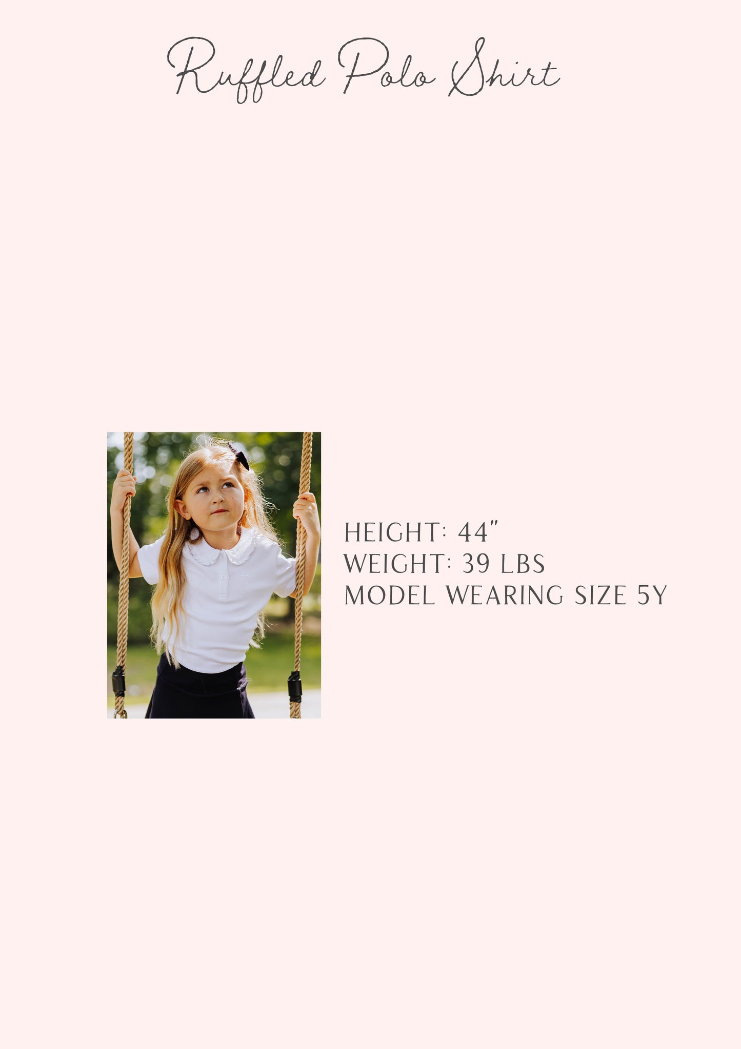 Ruffled Polo Shirt - Night Sky