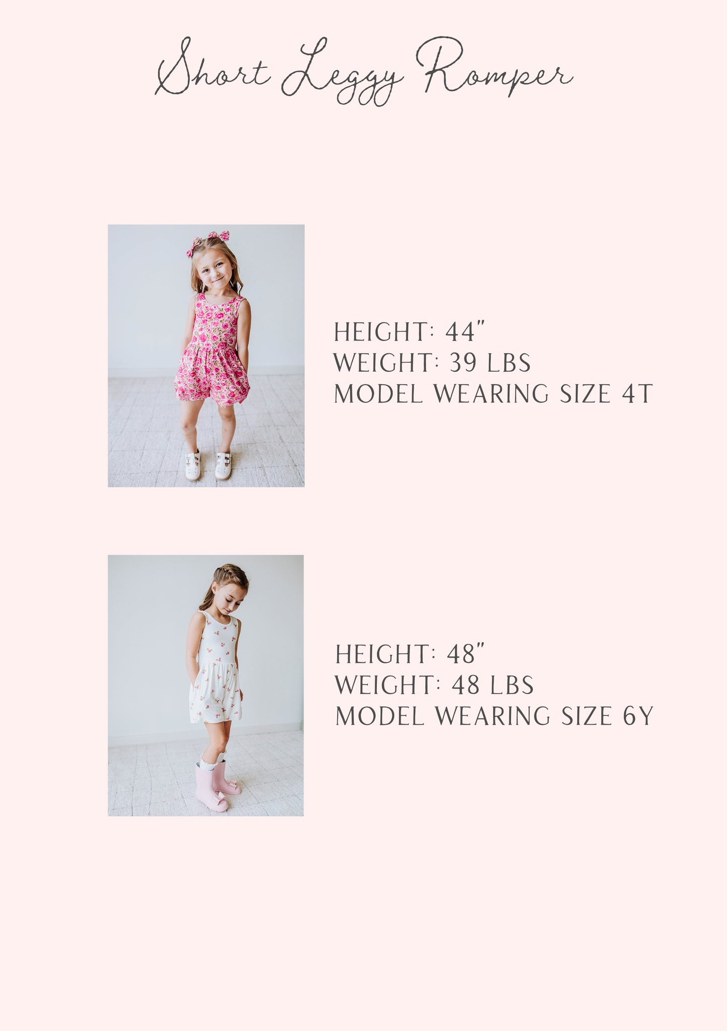 Short Leggy Romper - Covered in Roses
