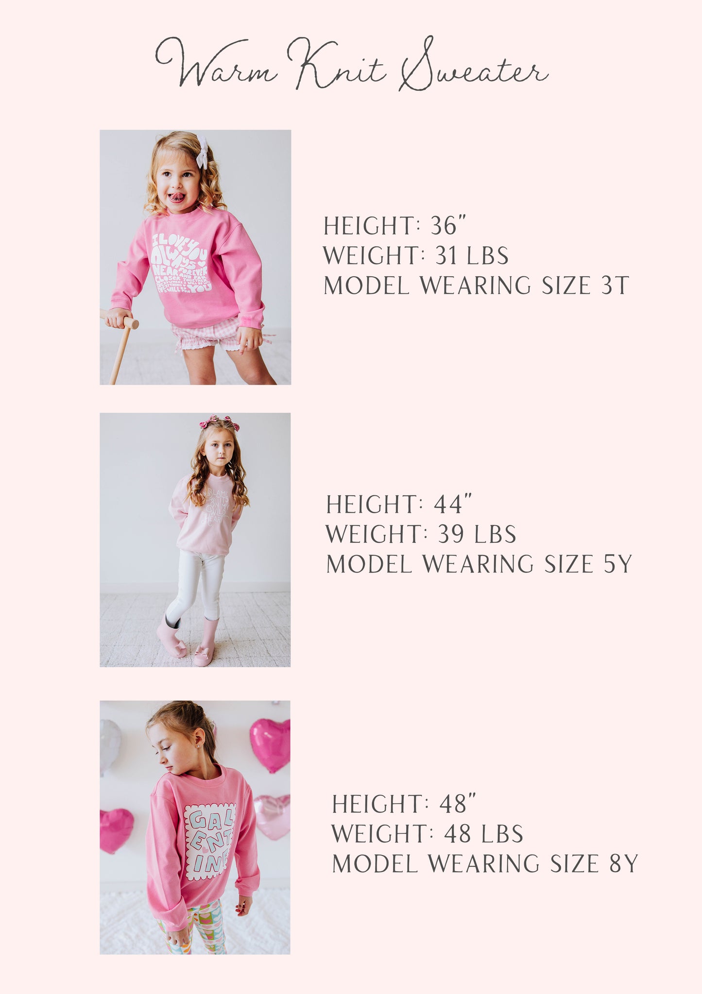Warm Knit Sweatshirt - Go Team Blue