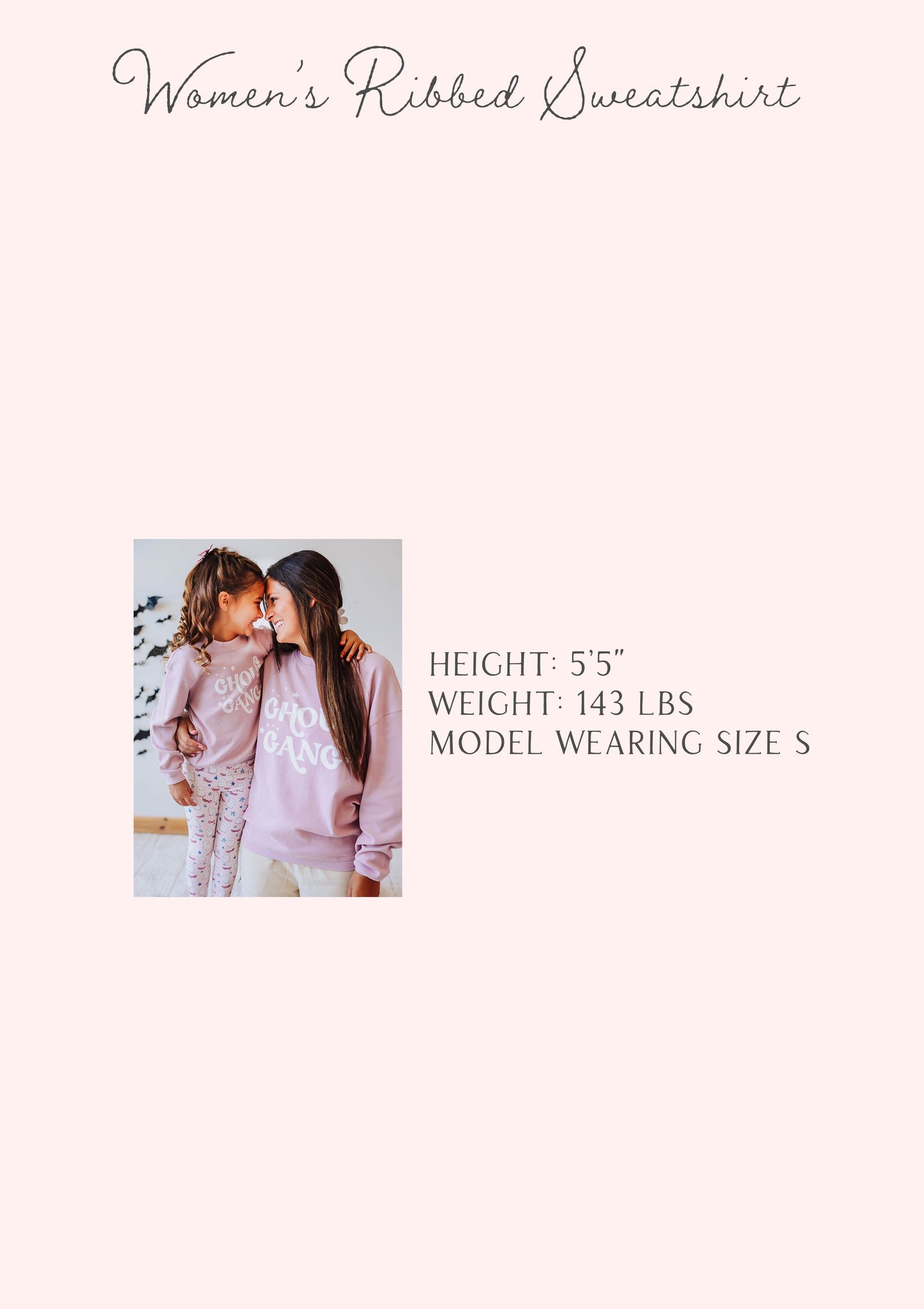 Women's Oversized Ribbed Sweatshirt - Bunch of Hocus Pocus