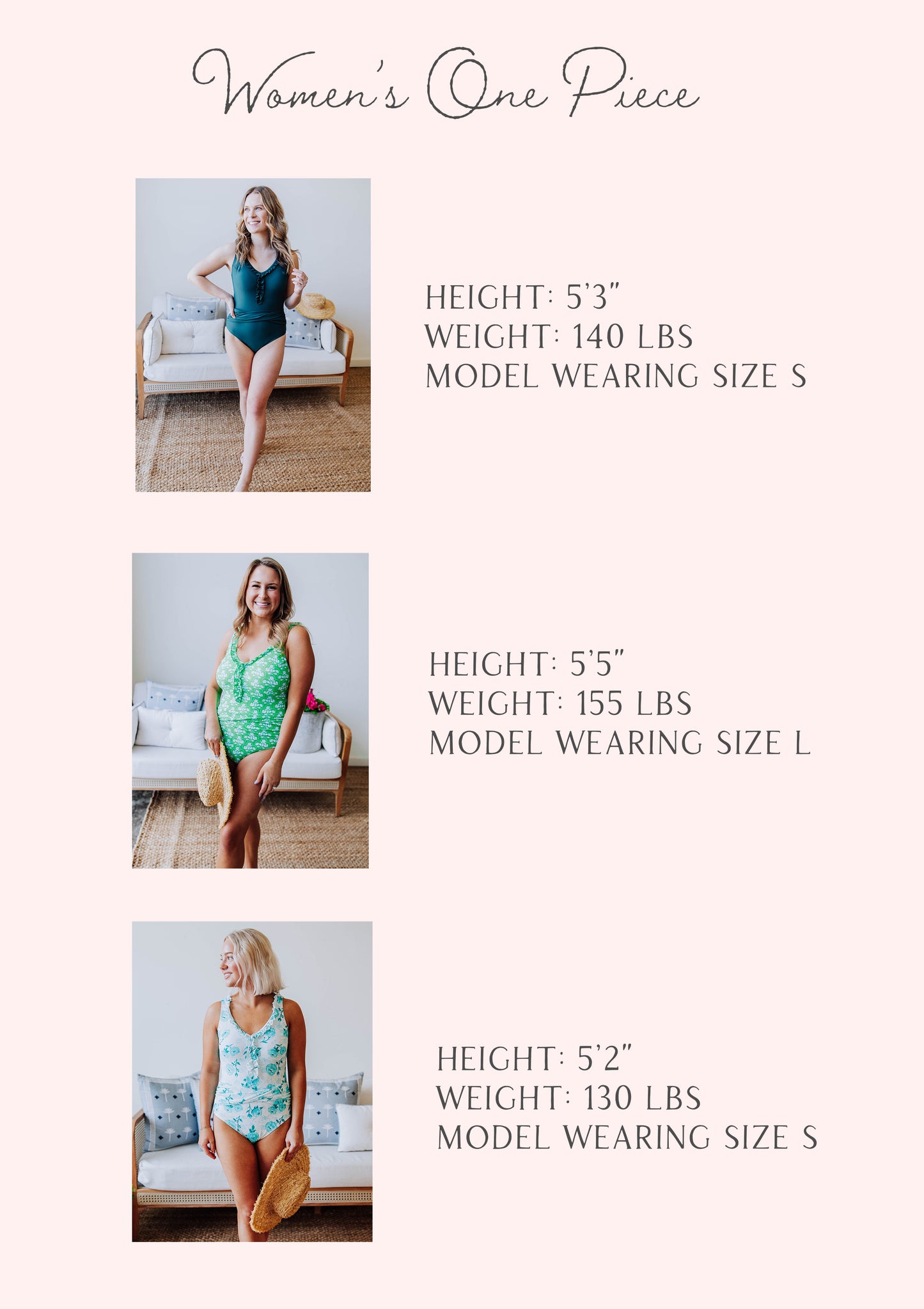 Women's One Piece - Blooming Blues