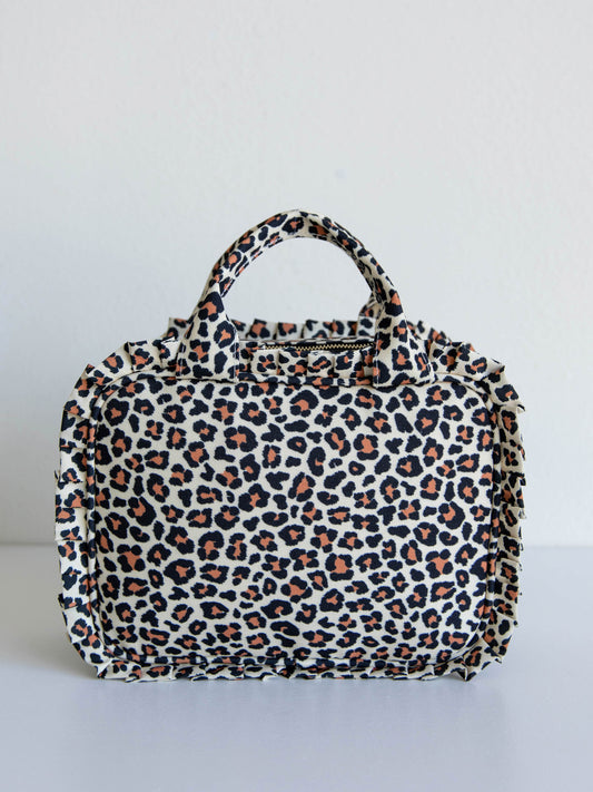 Ruffled Lunch Kit - Leopard