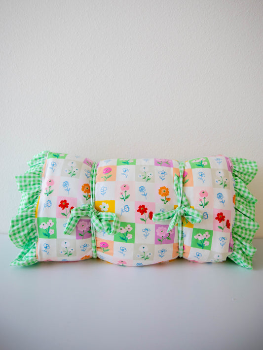 Nap Mat - Checkered Blooms