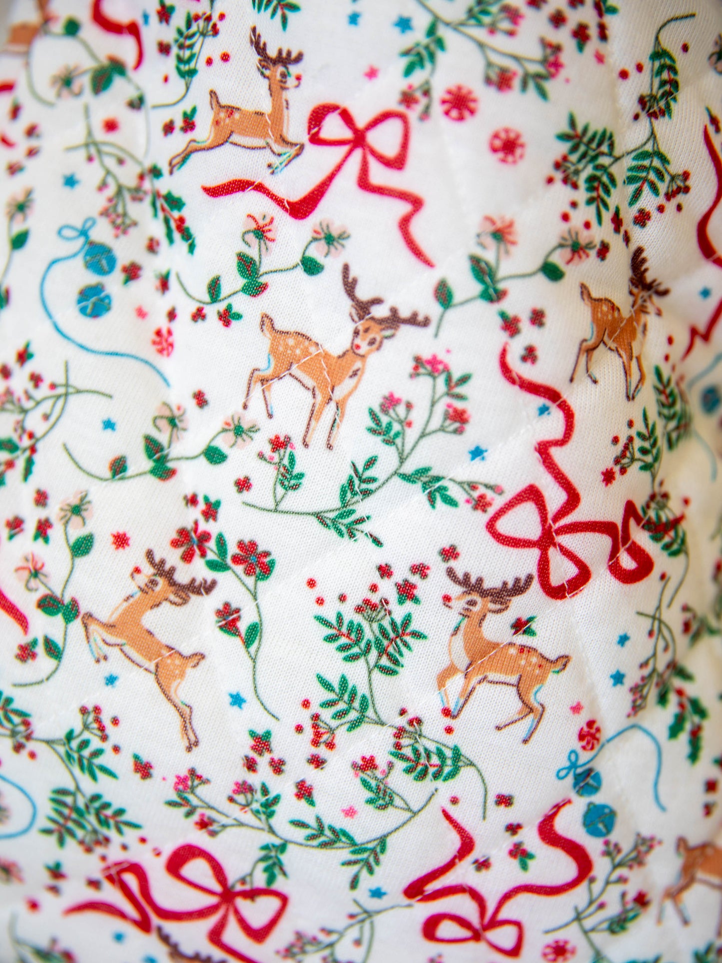 Ruffled Stocking - Holly Jolly Reindeer