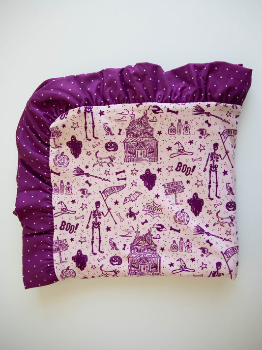 Dreamer Ruffled Blanket - Spooky Season