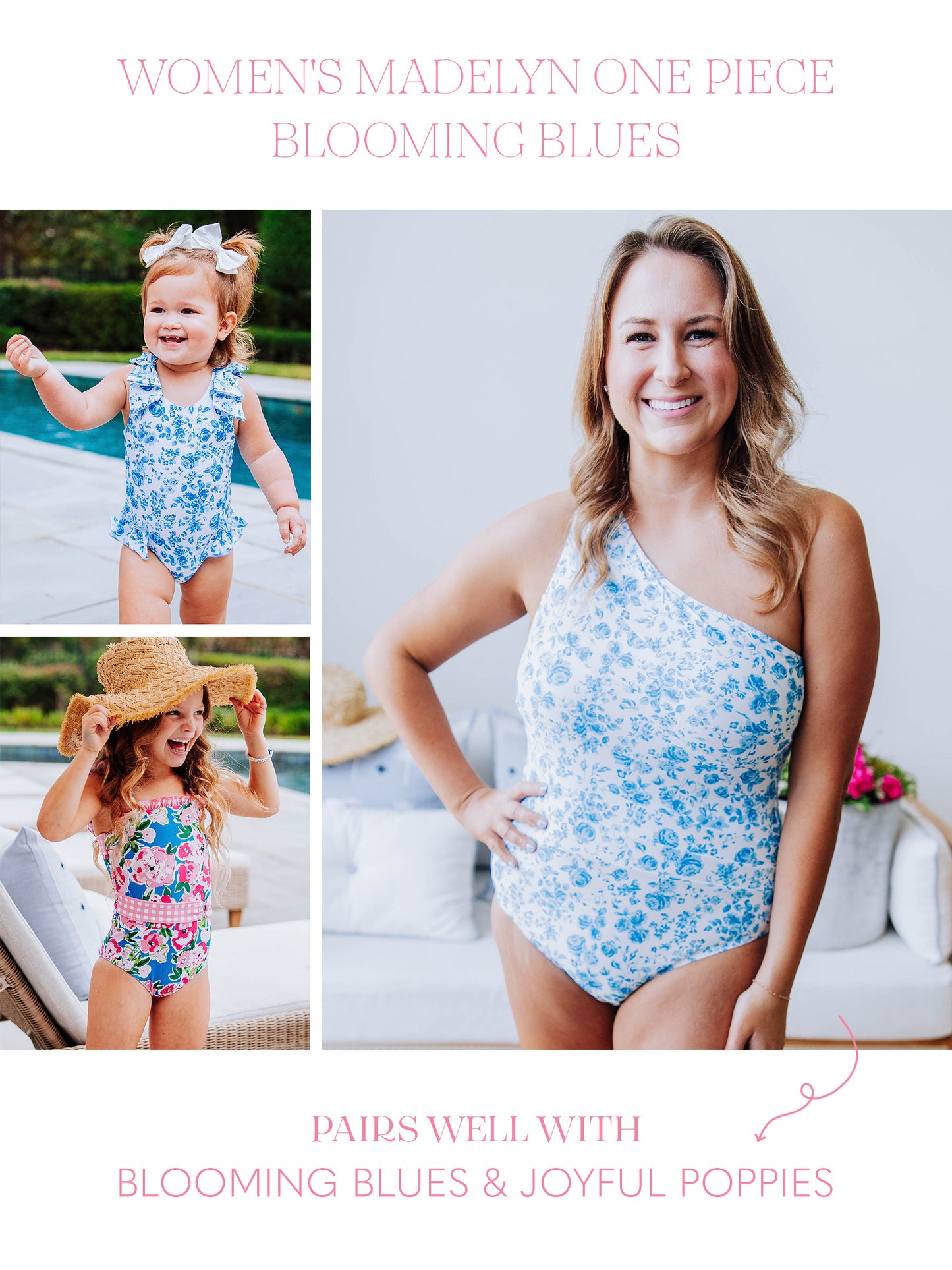 Women's Madelyn One Piece - Blooming Blues