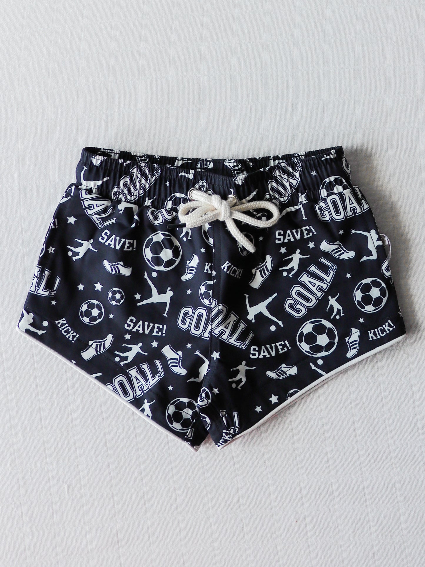 Boy's Swim Trunks - Soccer Kicks