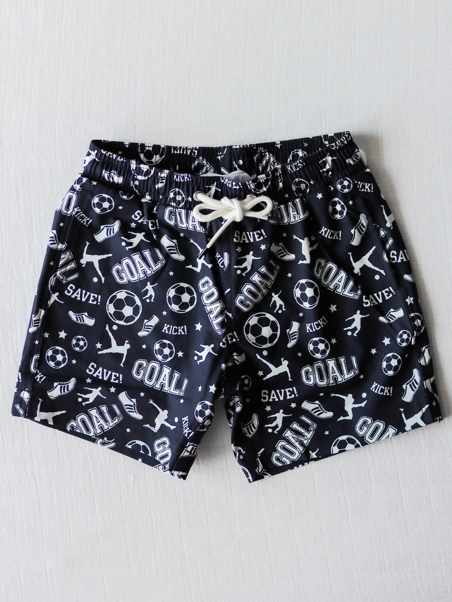 Boy's Swim Trunks - Soccer Kicks