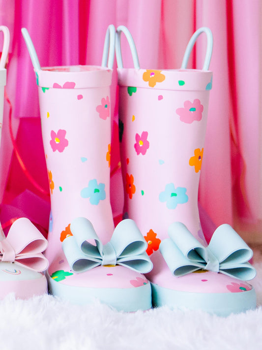 Cheery Rain Boots - Playful in Pink