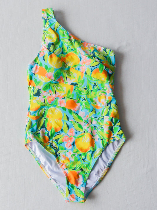 Women's Madelyn One Piece - Bright Lemon Floral