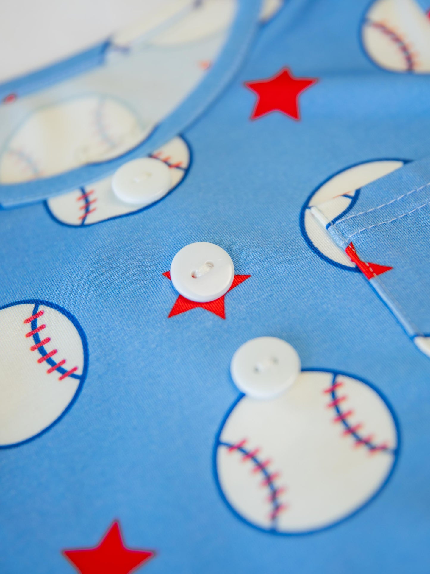 Cloud Fitted Short Set Pajamas - Allstar Baseball