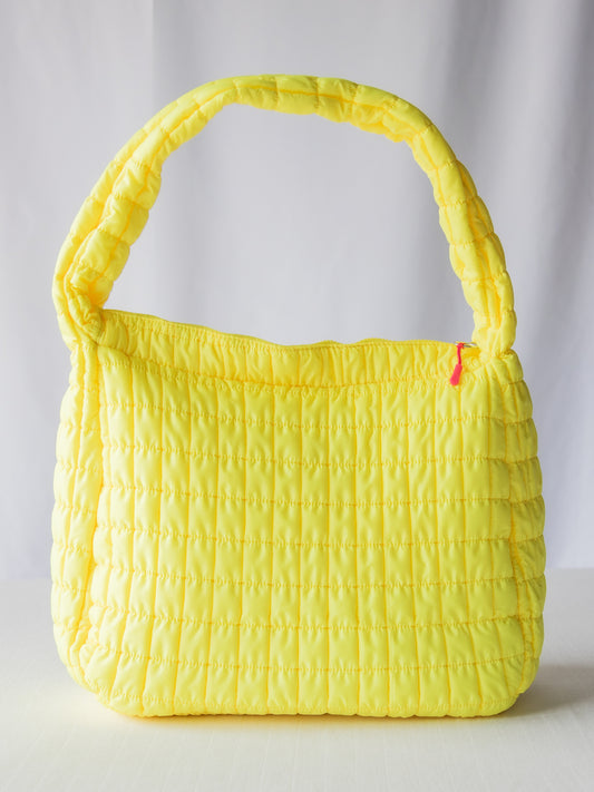 Puffer Tote - Canary Yellow