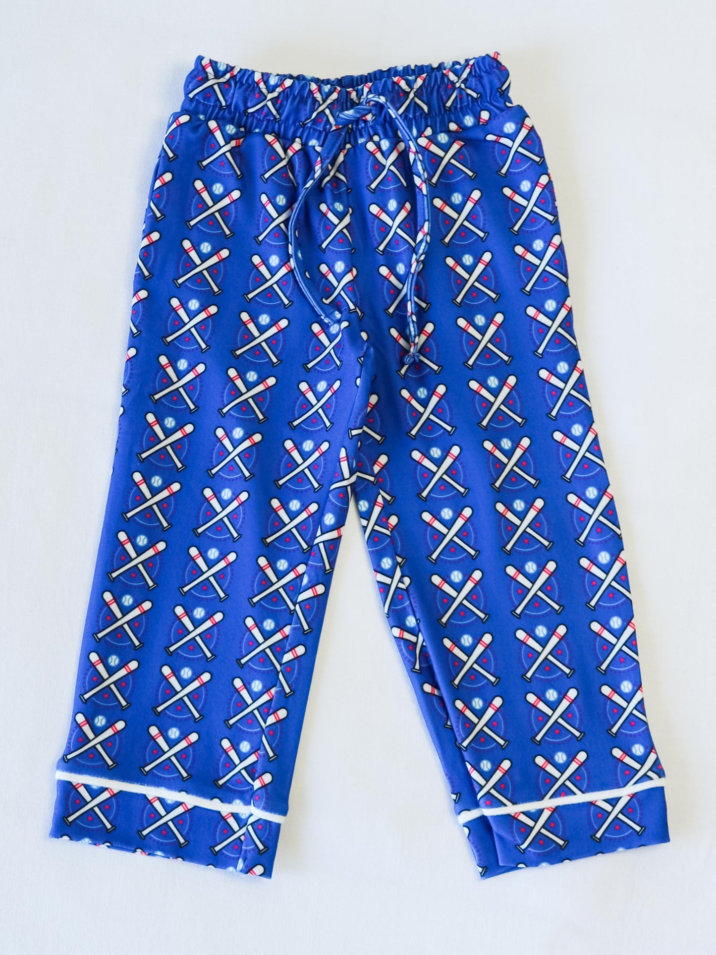 Kid's Everyday Pants - Baseball Bats Navy