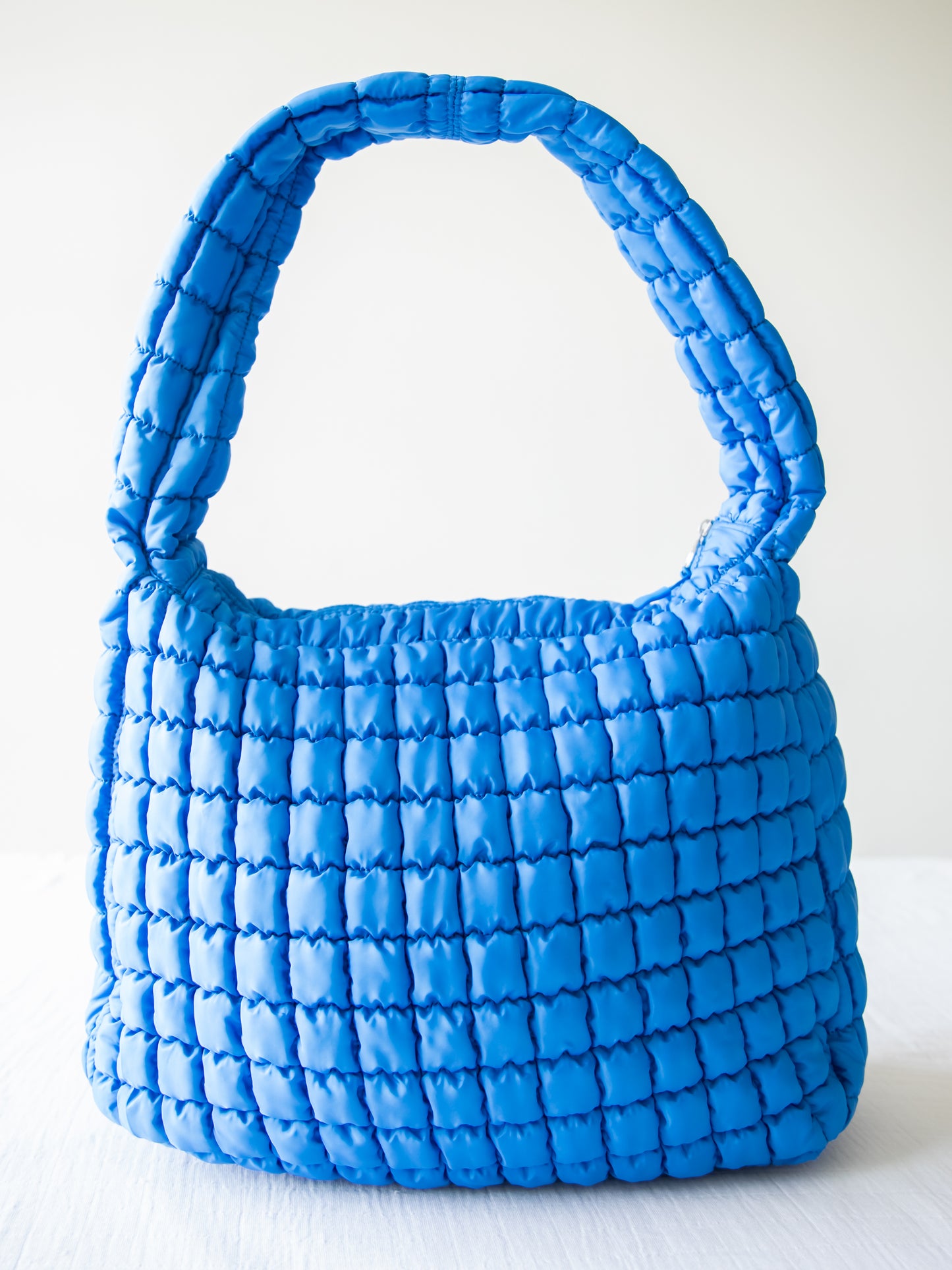 Puffer Tote - Royal Blue