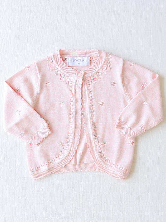 Sweet Scalloped Cardigan – Sweetly Pink