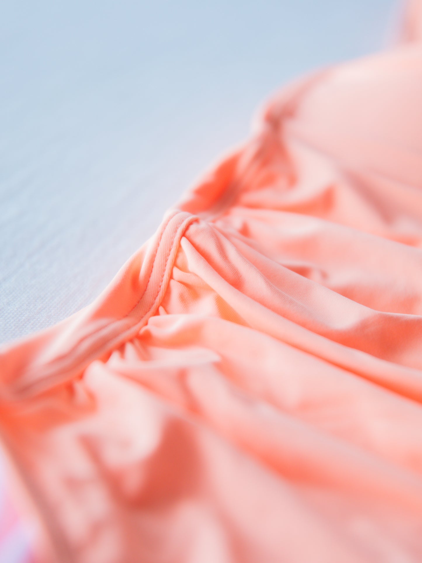 Women's Ruched One Piece - Salmon