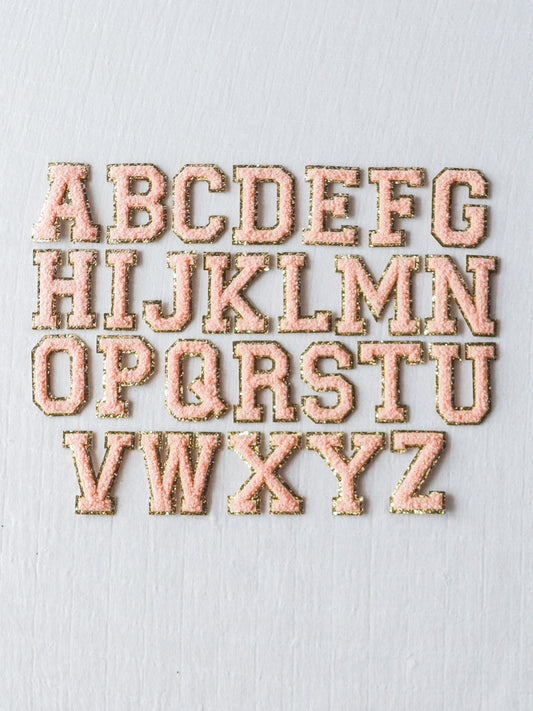 Small Letter Patch - Rose Peach