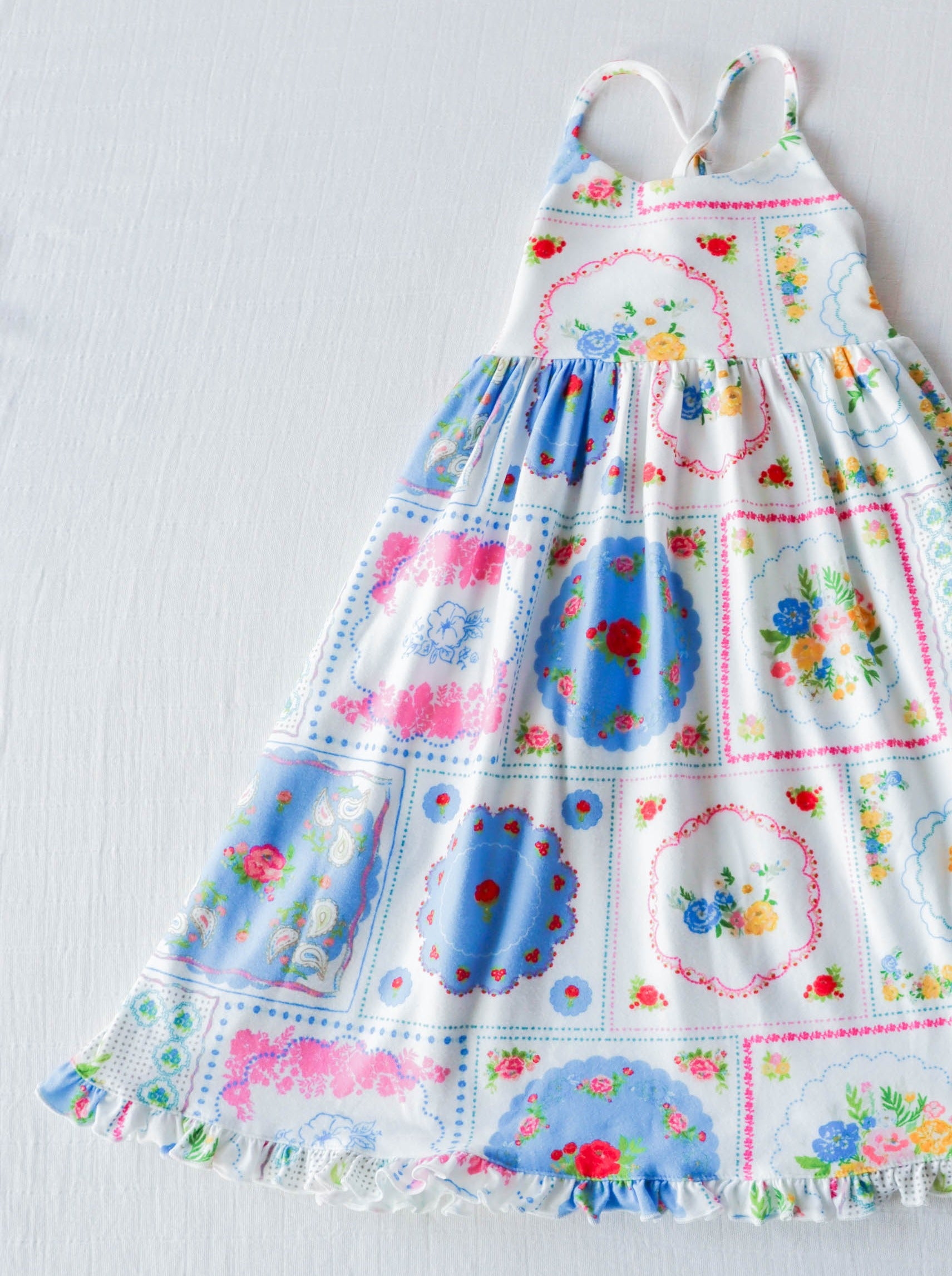 Maxi Play Dress - Spring Patchwork - Sweethoney Clothing