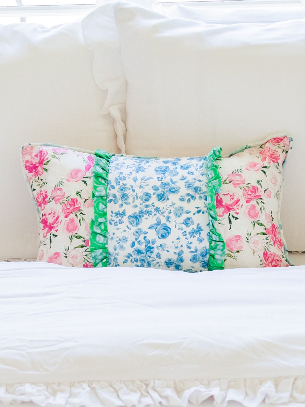 Boudoir Pillow Cover - Wild Rose Mix - Sweethoney Clothing