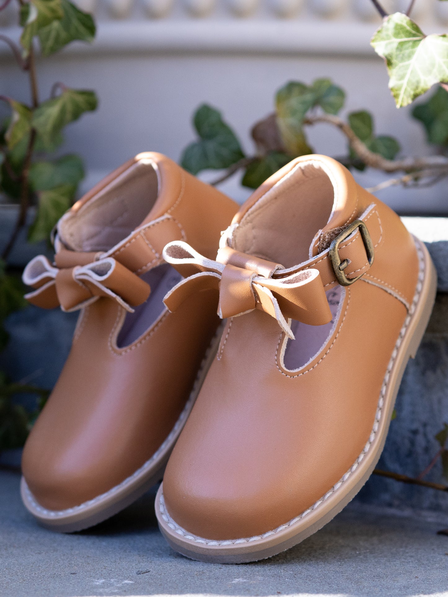 Buckle Strap Ankle Boot - Brown