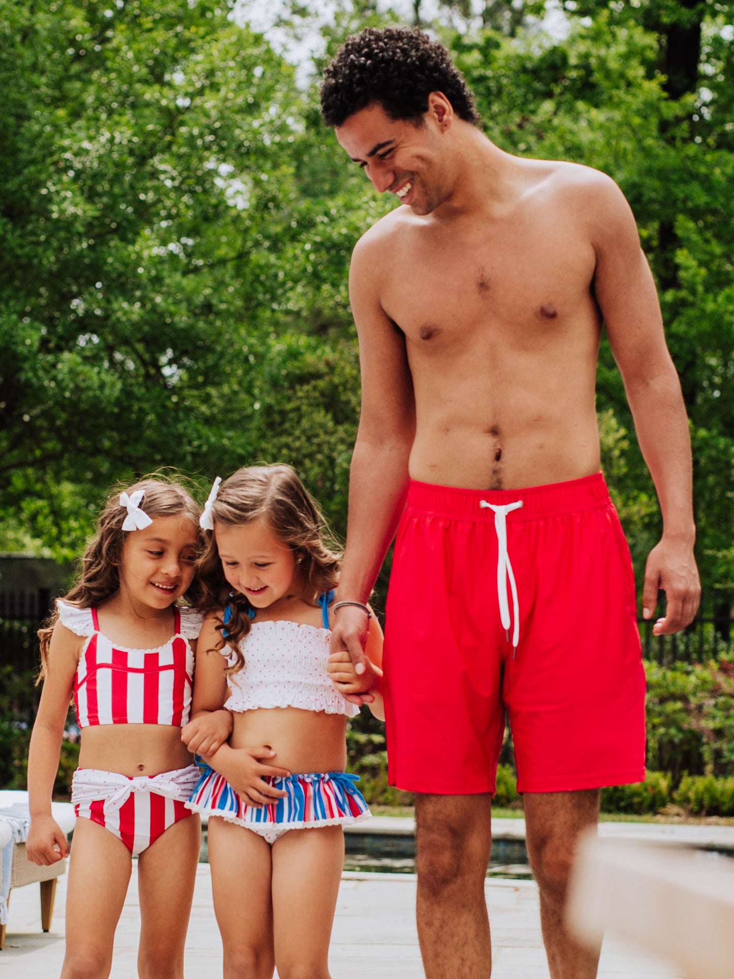 Men's Swim Trunks - Lighthouse Red