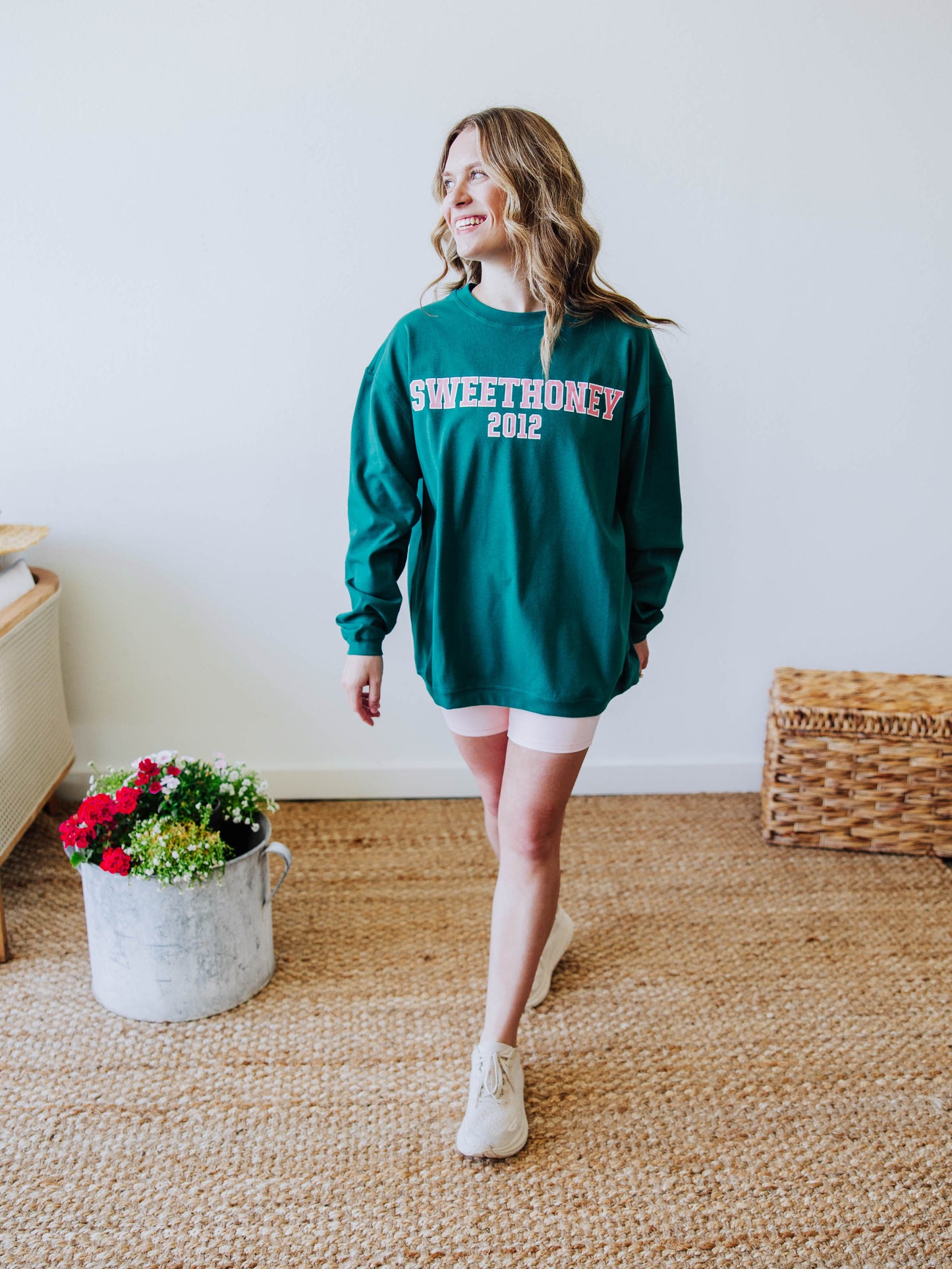 Women's Warm Knit Sweatshirt - SweetHoney Sea Green