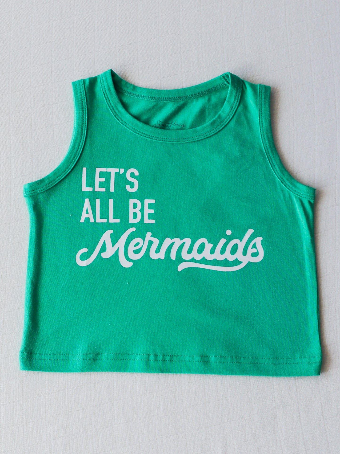 Graphic Tank - Mermaids Green