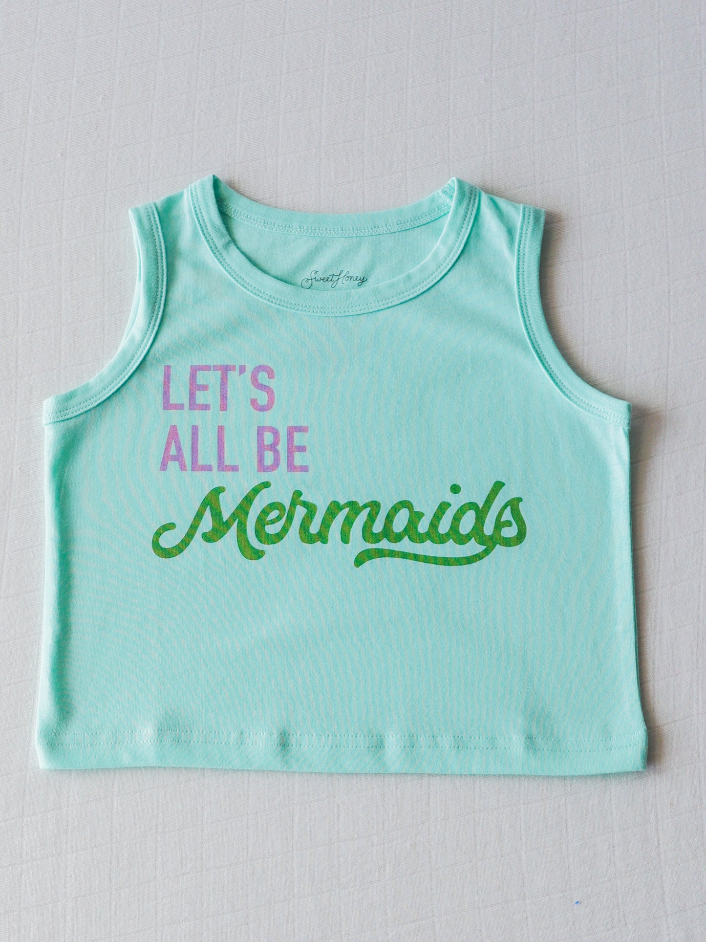 Graphic Tank - Mermaids Aqua