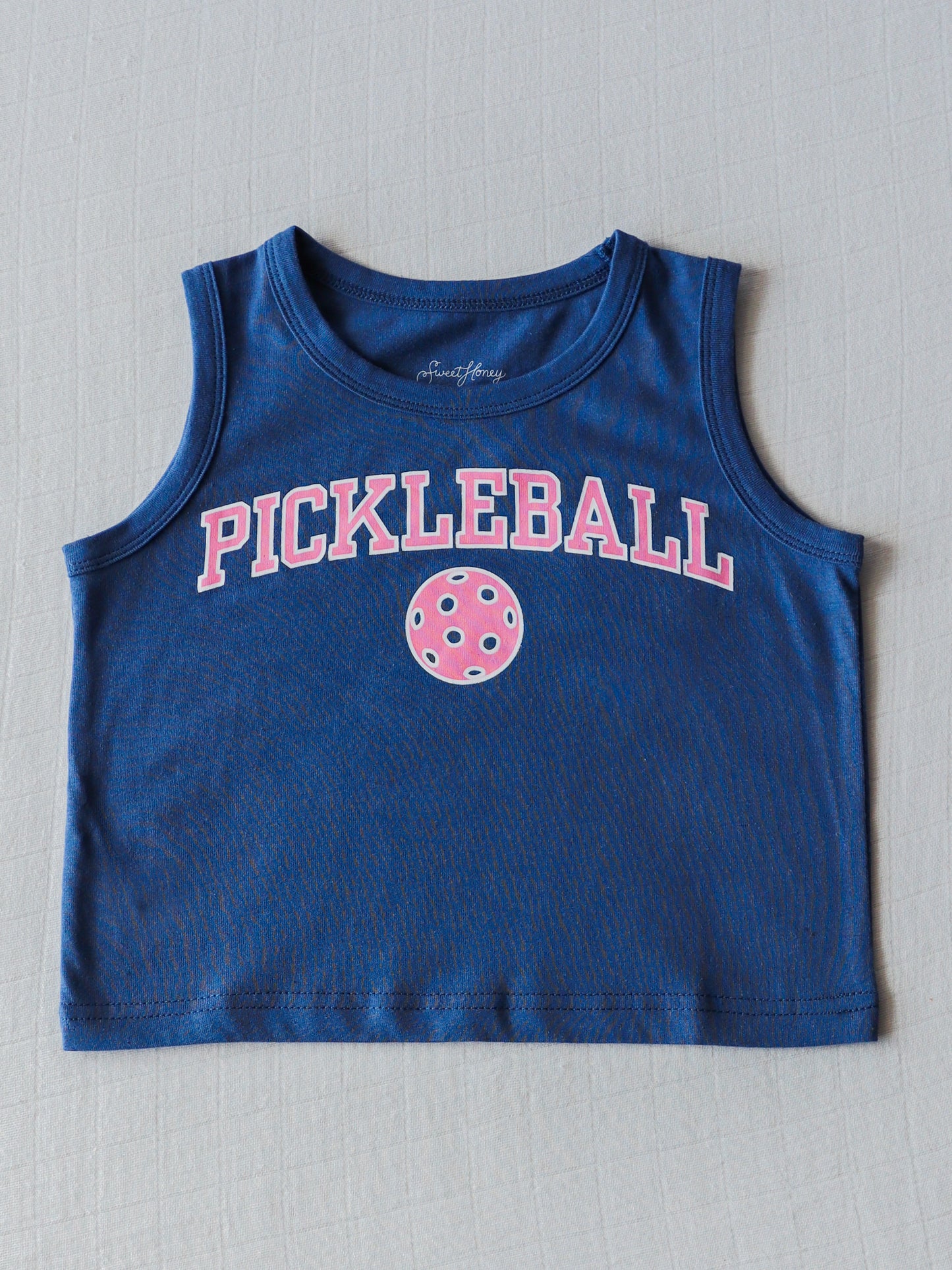 Graphic Tank - Pickleball Navy