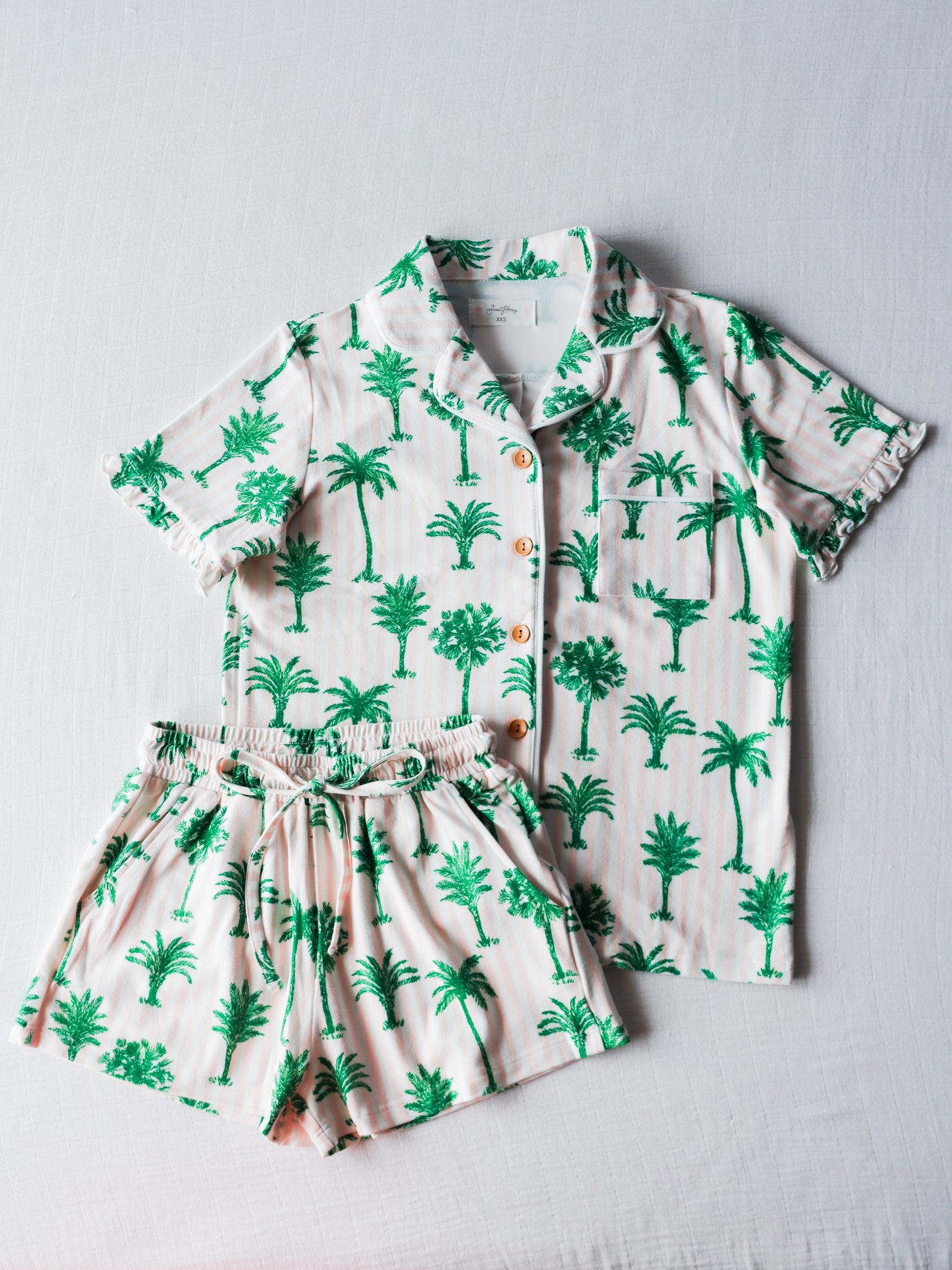 Women's Cozy Set - Palm Tree Stripes