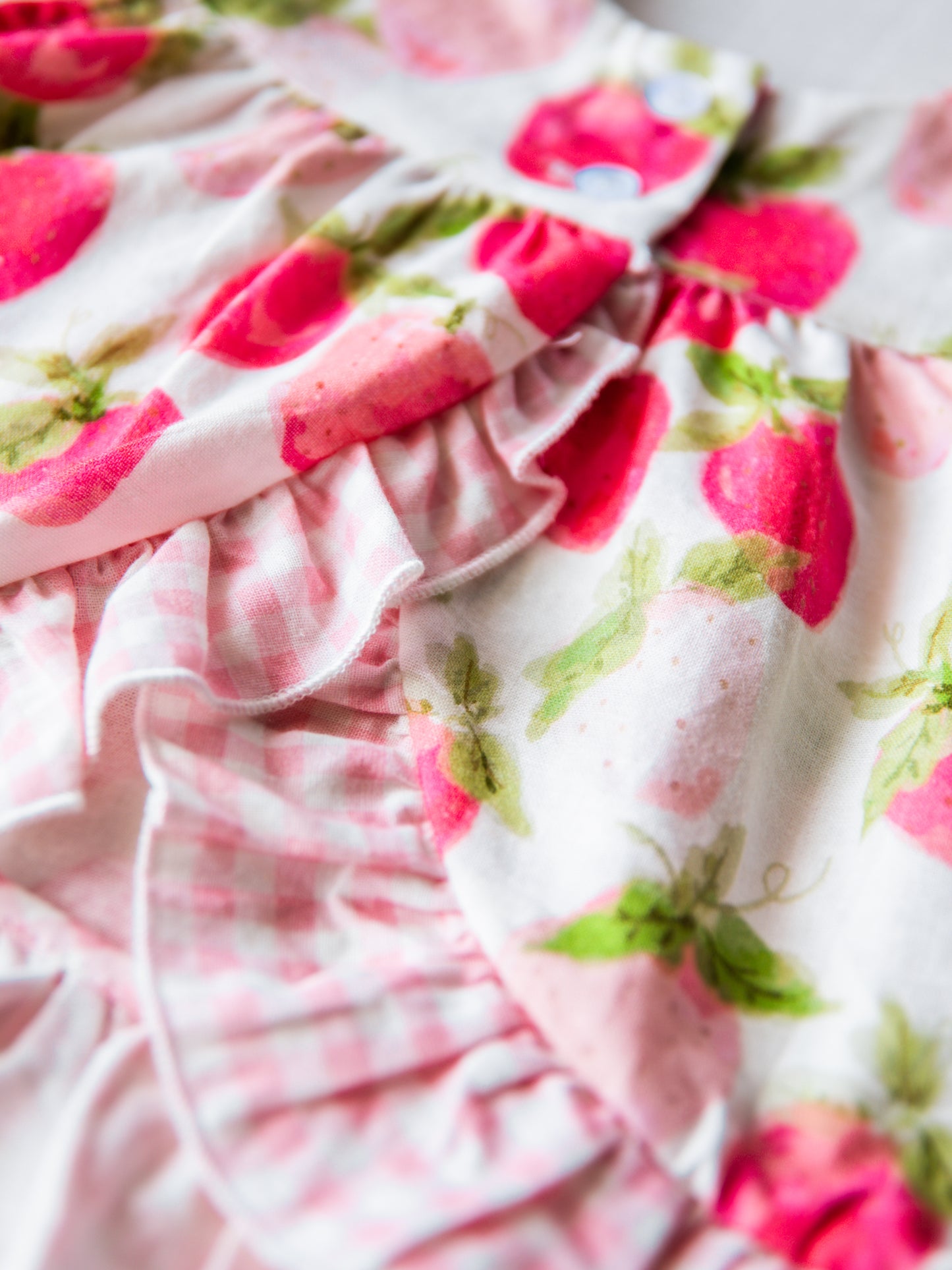 Vintage Playsuit - Watercolor Strawberries