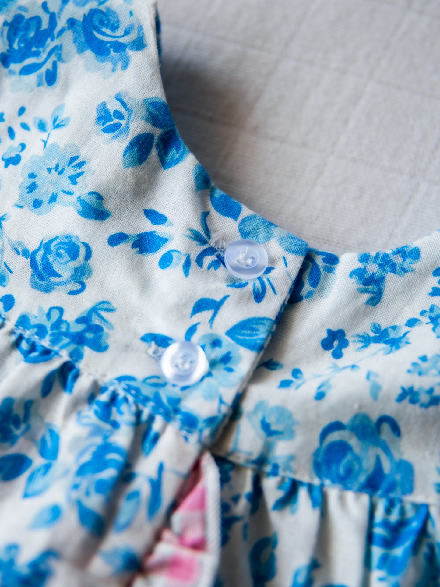 Vintage Playsuit - Blooming Blues