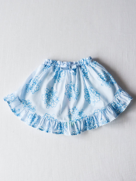 Ruffle Flair Skirt - Flourishing Blues