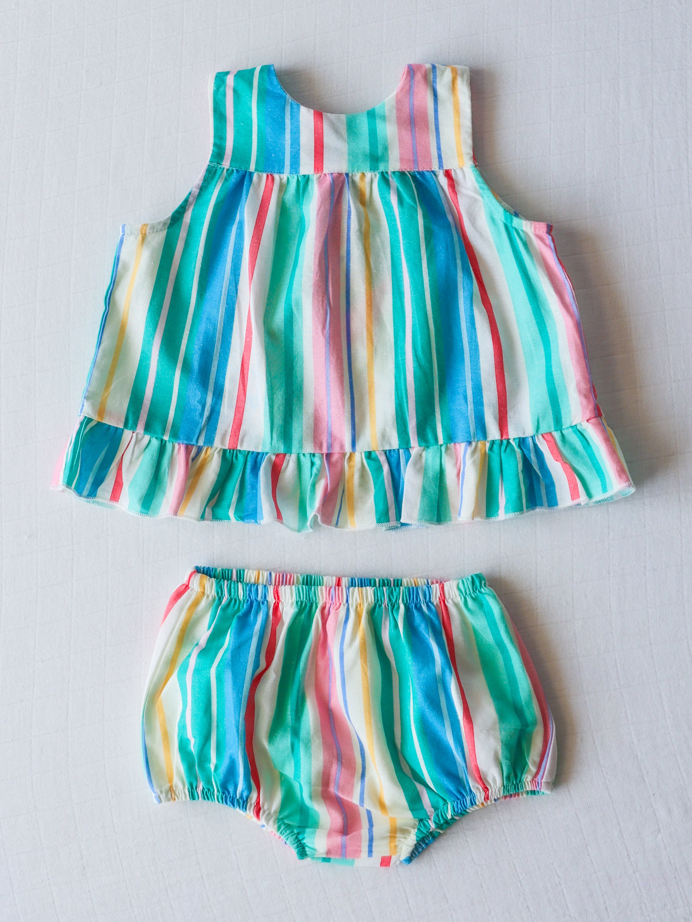 Vintage Playsuit - Retro Stripe - SweetHoney Clothing