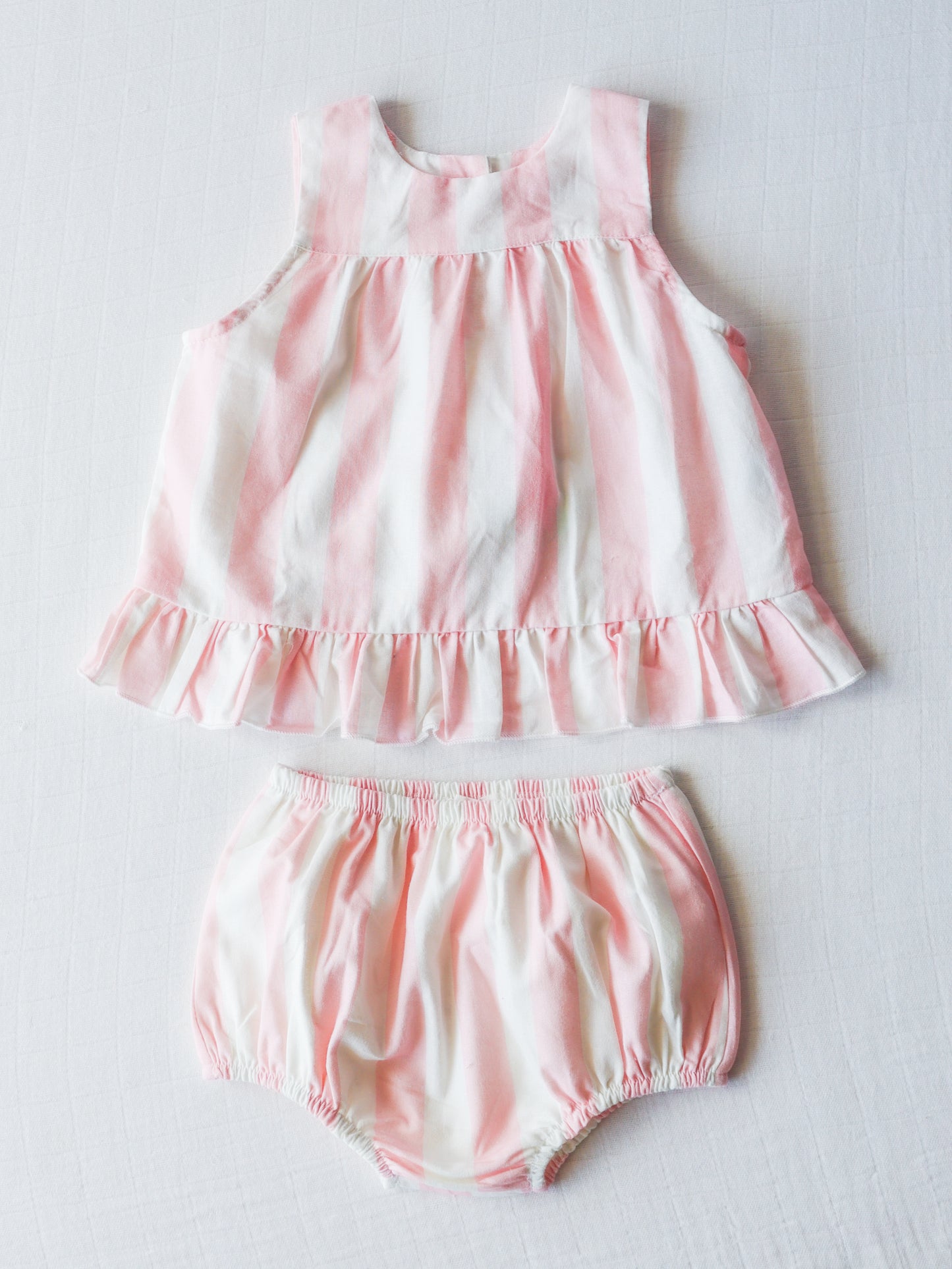 Vintage Playsuit - Strawberry Stripe