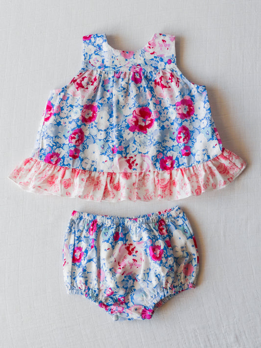 Vintage Playsuit - Pastel Carnations