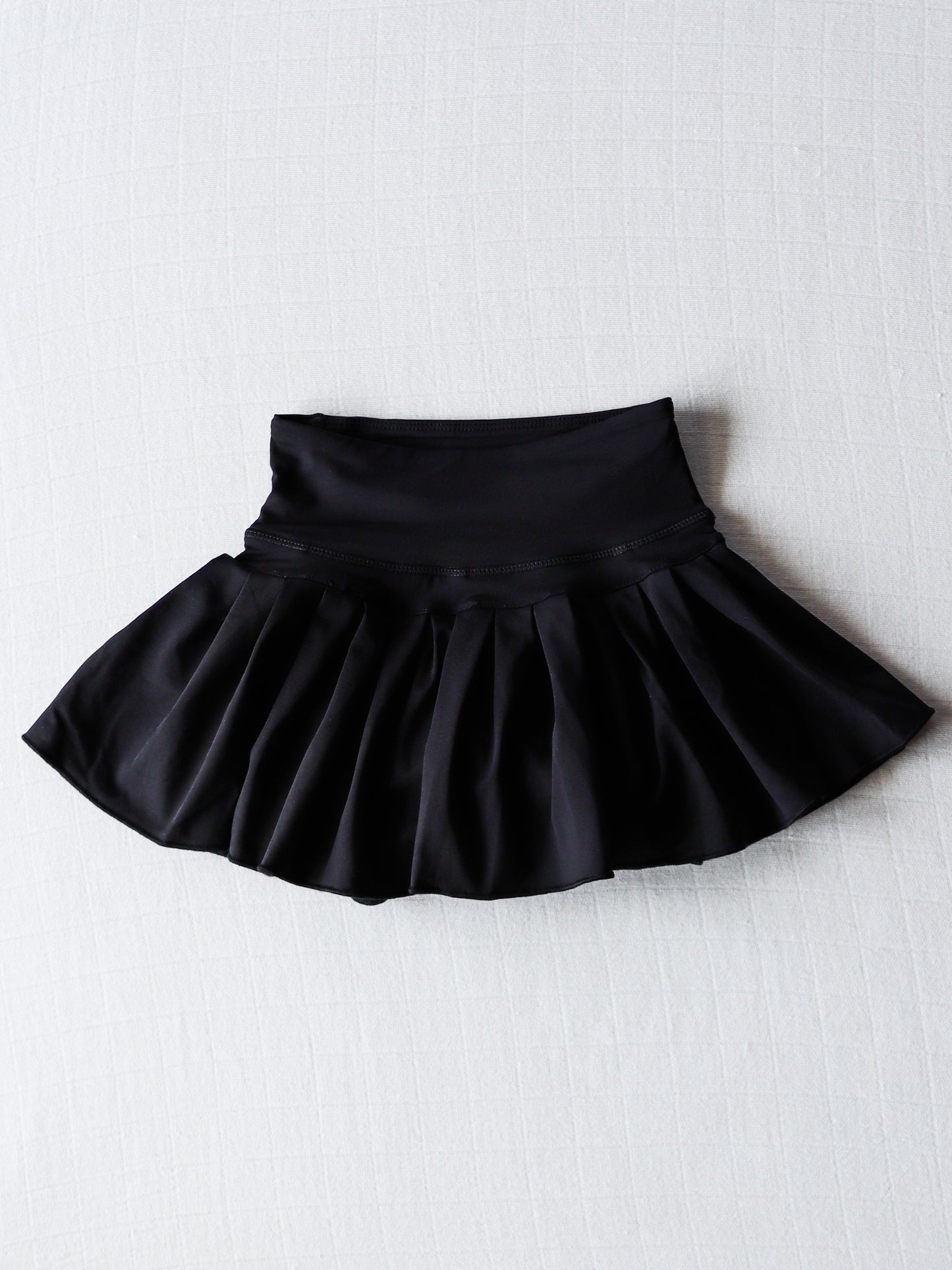 Pleated Tennis Skort - Black